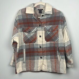 Canyon Creek oversized NWT cozy women’s small plaid shacket